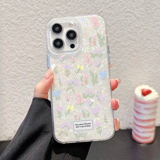✨ นี่ยม! ✨เคสพื้นหลังมันวาวเหมือนเปลือกหอย น่ารัก สําหรับIPhone16 14 13 12 11 6 7 8 plus Pro Promax X XR XSMAX BKWIMD077