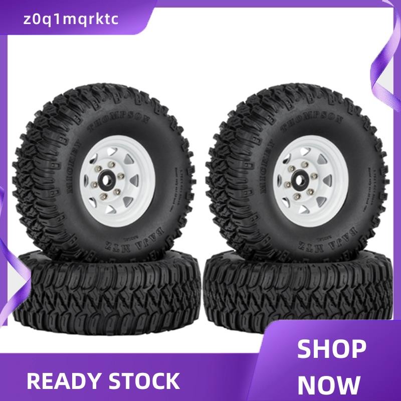 z0q1mqrktc 4PCS 1.55 โลหะ Beadlock ล้อขอบยางชุดสําหรับ 1/10 RC Crawler รถ Axial Jr D90 CC01 LC70 MST