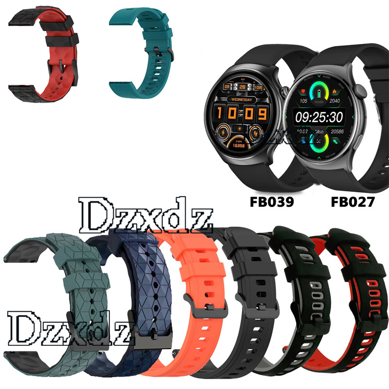 สําหรับ GOOJODOQ นาฬิกา FB039 FB027 FB060 สมาร์ทนาฬิกาซิลิโคน Watchband SmartWatch Band สร้อยข้อมือ Soprt สายรัดข้อมือ