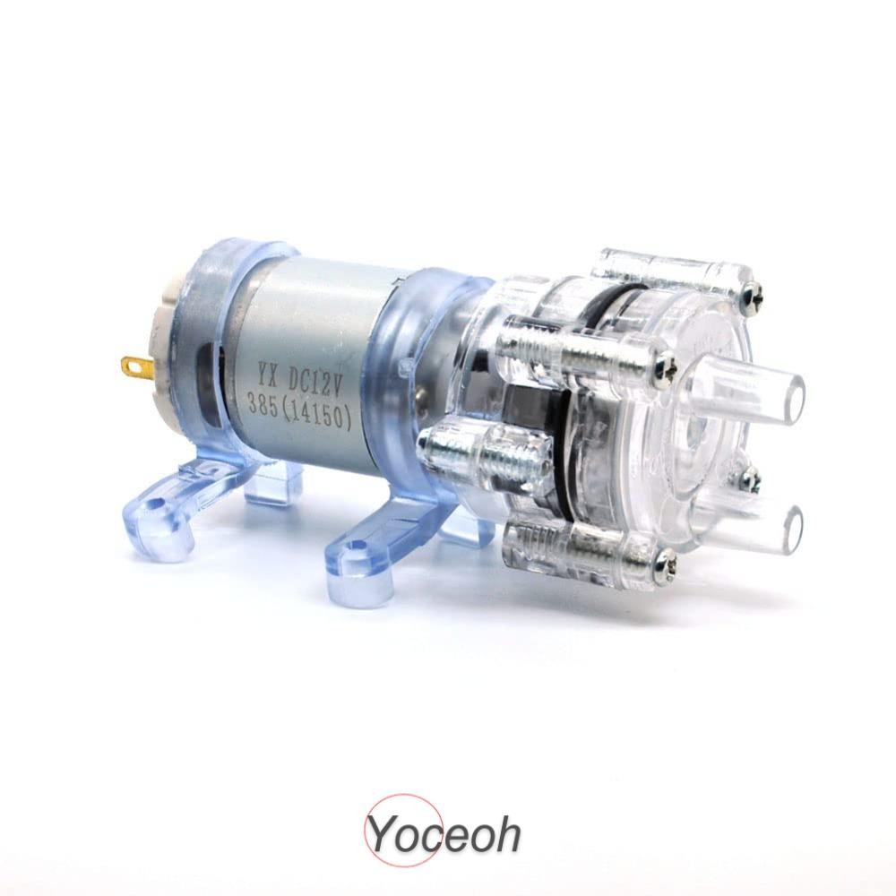 YOCEOH Self Priming, R385 EK1970 ปั๊มไดอะแฟรม, ทํางานใช้ในบ้าน DC 6V ถึง 12V Micro ปั๊มตู้น้ํา