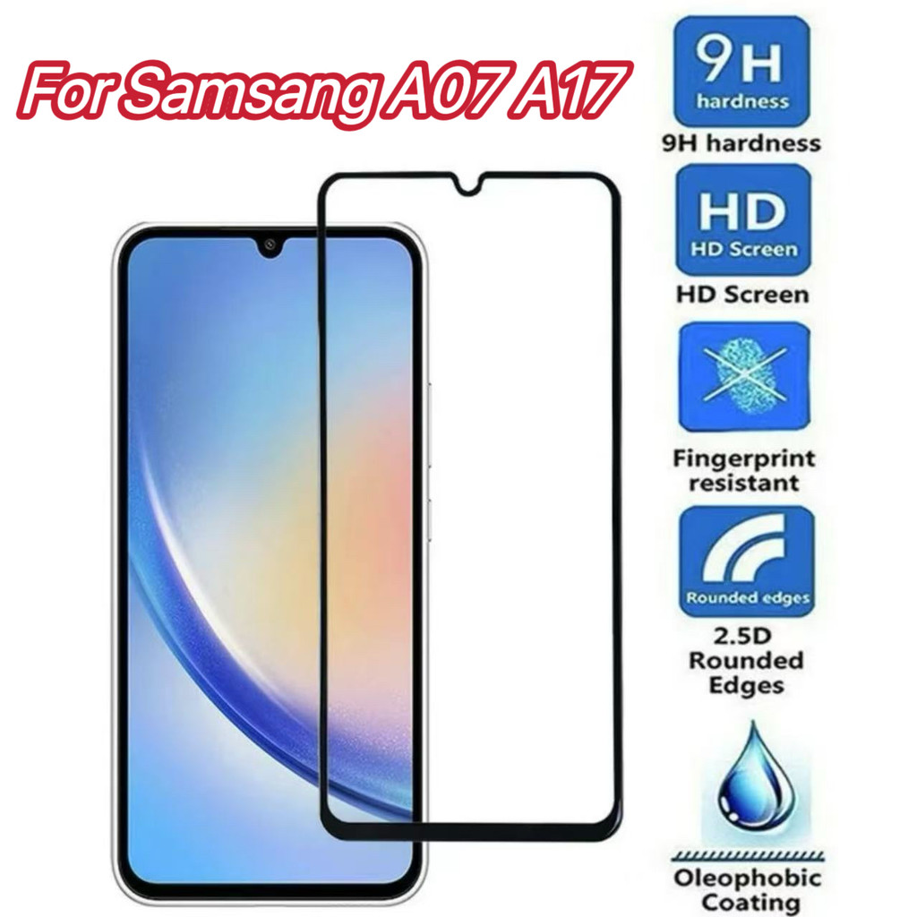 ฟิล์มเต็มจอ For Samsung A07 S26 S26Plus S26Ultra A17 A06 A16 A26 A36 A56 A55 A54 A53 A35 A25 A15 ฟิล