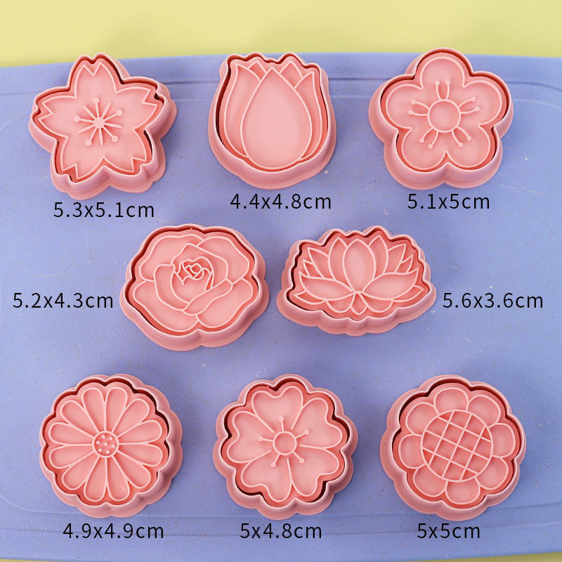 Chrysanthemum Daisy ดอกไม้แม่พิมพ์การ์ตูน Buns นึ่ง Buns ตกแต่งเครื่องมือ Fondant เค้กเบเกอรี่บิสกิต