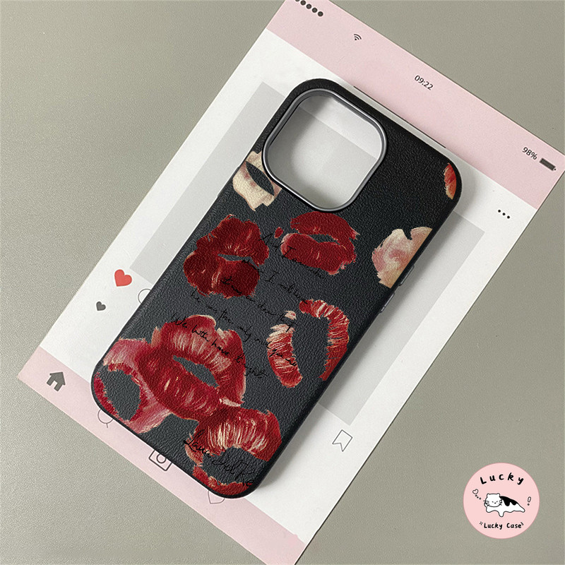 เคสไอโฟน 11 กราฟิตี้ริมฝีปากสีแดงพิมพ์นุ่ม สำหรับ IPhone 15 11 13 16 14 12 Pro Max 16 15 7 8 14 Plus XR X XS Max SE 2 3 ราคา ถูกที่สุด ดีลบีเคเค แกลเลอรีภาพที่ 4