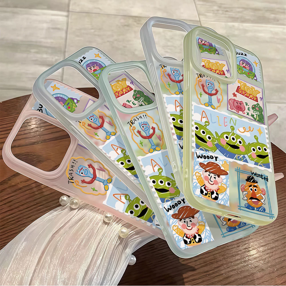จัดส่งในพื้นที่ เคสมีน้ำค้างแข็งTPU รู้สึกดี มีสีสัน For IPhone16 15 14 13 11 7 8 plus Pro Promax X XR XSMAX DKMS338