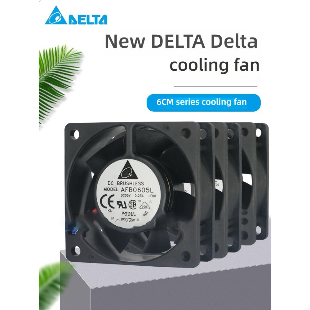 ยี่ห้อใหม่ Original Delta 6015 6020 6025 6038 5V 12V 24V 48V 6 ซม.พัดลมระบายความร้อน