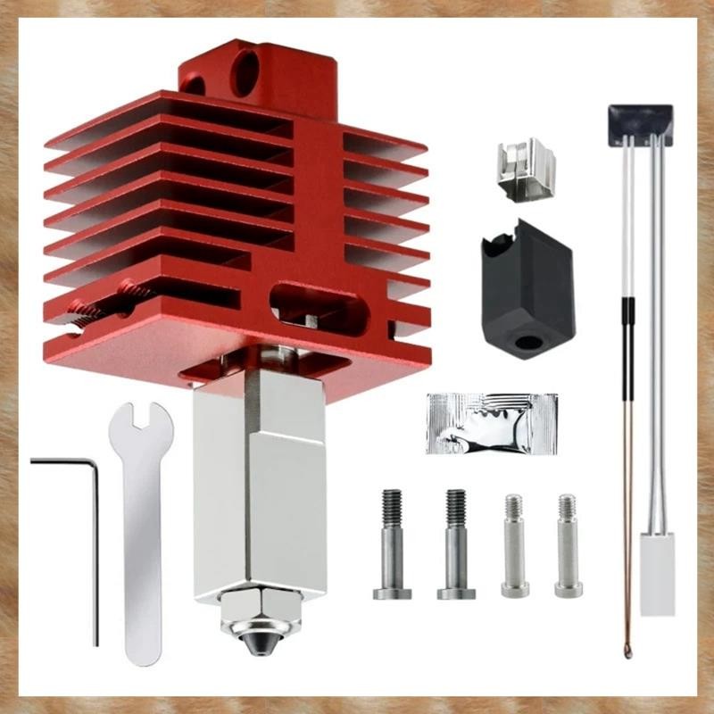 [KYG] ชุด Hotend สําหรับ P1S,P1P,X1,X1C,X1E ชิ้นเดียวเหล็กชุบแข็งอัพเกรด TZ4.0 Hotend Kit พร้อมแผ่น 