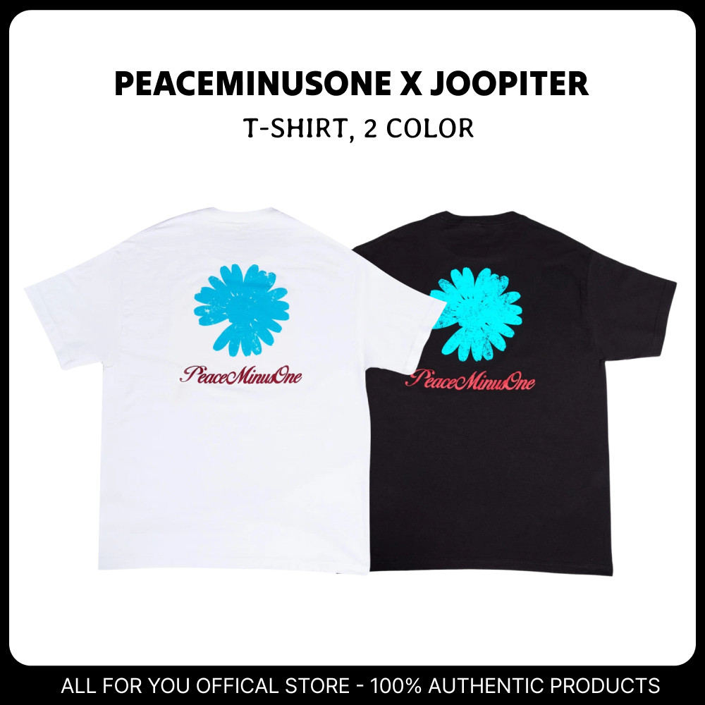 🌼 [Peaceminusone x Joopiter] เสื้อยืด 2 สี / G-DRAGON/ GD คอกลม，นุ่มและสบาย S-5XL