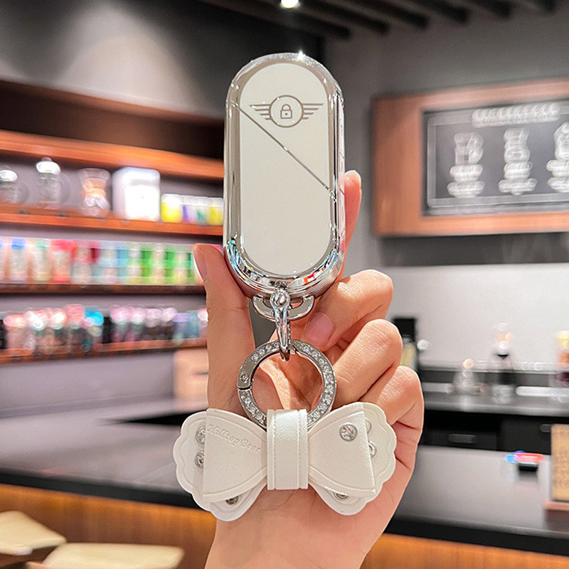TPU รถ Remote Key กรณี Fob สําหรับ Bmw Mini Countryman Cooper One J01 J05 JU25 F65 F66 2023 2024 อุปกรณ์เสริมพวงกุญแจ