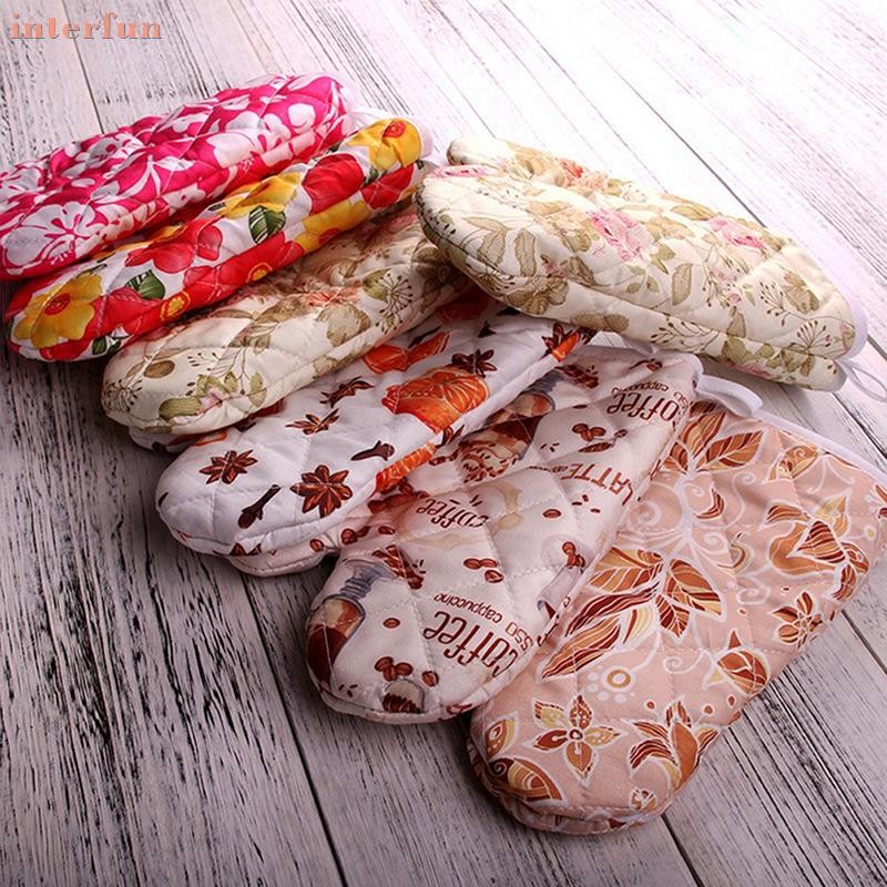 Hanpro> ถุงมือเตาอบไมโครเวฟ Kitchen Mitten ถุงมืออบกันลื่นทนความร้อนได้ดี
