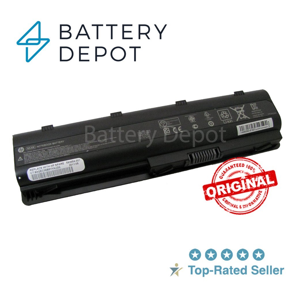 HP แบตเตอรี่ ของแท้ CQ42 MU06 (HP Pavilion G4 G6 G7 G56 DM4-1000 DV3-2200 DV6-6000 DV7-4000 DV7-6000