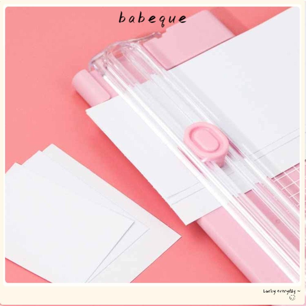 การตัดภาพ BABEQUE|ตัดกระดาษแบบพกพาขนาดเล็ก|สมุดภาพสํานักงาน Supplie เครื่องเล็มขนกระดาษสองทาง