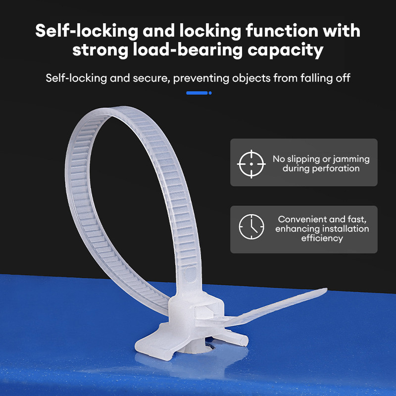 ประเภทพิน หัวเครื่องบิน เคเบิ้ลไทร์ รถ สายรัดไนลอน ยึดแผ่นฐาน - รูปที่ 3