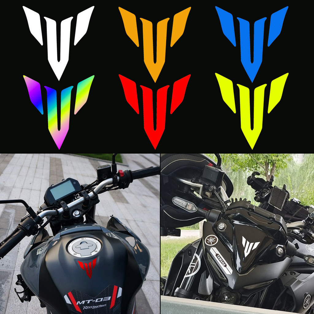 Yamaha Mt โลโก้สติกเกอร์หมวกกันน็อครถจักรยานยนต์ Body Decal สําหรับ Yamaha MT03 07 09 10 Mt-03 Mt-07 Mt-09 Mt-10