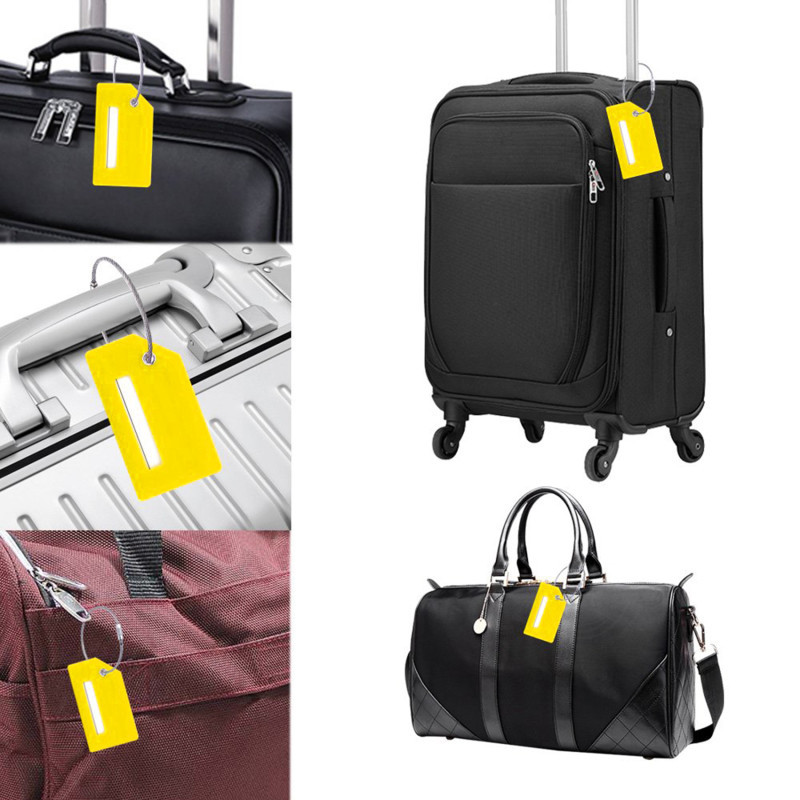 แท็กการเดินทางสําหรับกระเป๋าเดินทางแท็กที่มีชื่อที่อยู่ Tel ป้าย Email Baggage กระเป๋าถือแท็ก [XJ]