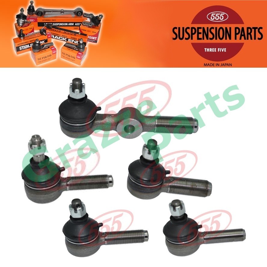 (5 ชิ้น) 555 Japan Tie Rod End Set SE-2610RX สําหรับ Toyota Land Cruiser BJ40 FJ45