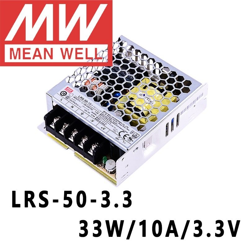 ❂Mean Well LRS-50-3.3 meanwell 3.3VDC/10A/33W Single Output Switching Power Supply online store