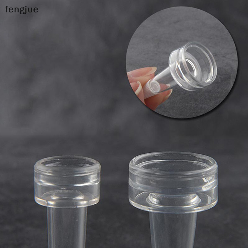 Fengjue 10 ชิ้น Mini ขวดรีฟิลตัวอย่างขวดเปล่าพร้อมฝาปิดขวดบรรจุผง TH
