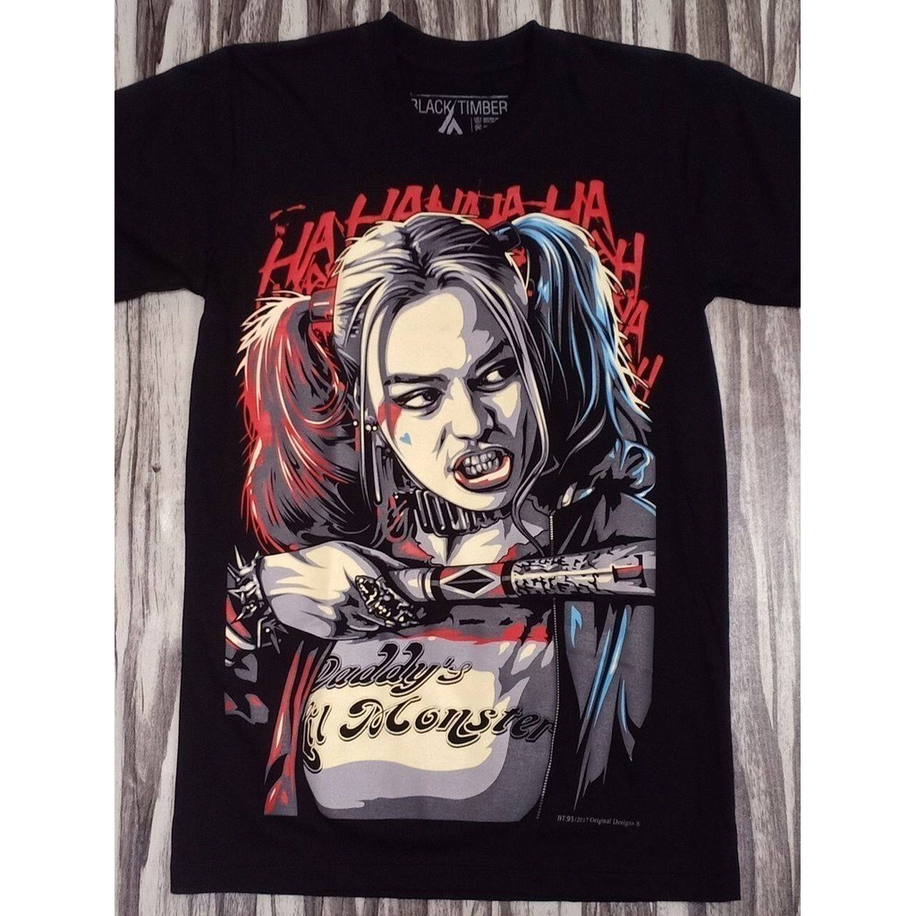 ใหม่ Bt95 Harley Quinn Ha Ha Ha Suicide Squad Margot Robbie Special Movie Collection Original Black 