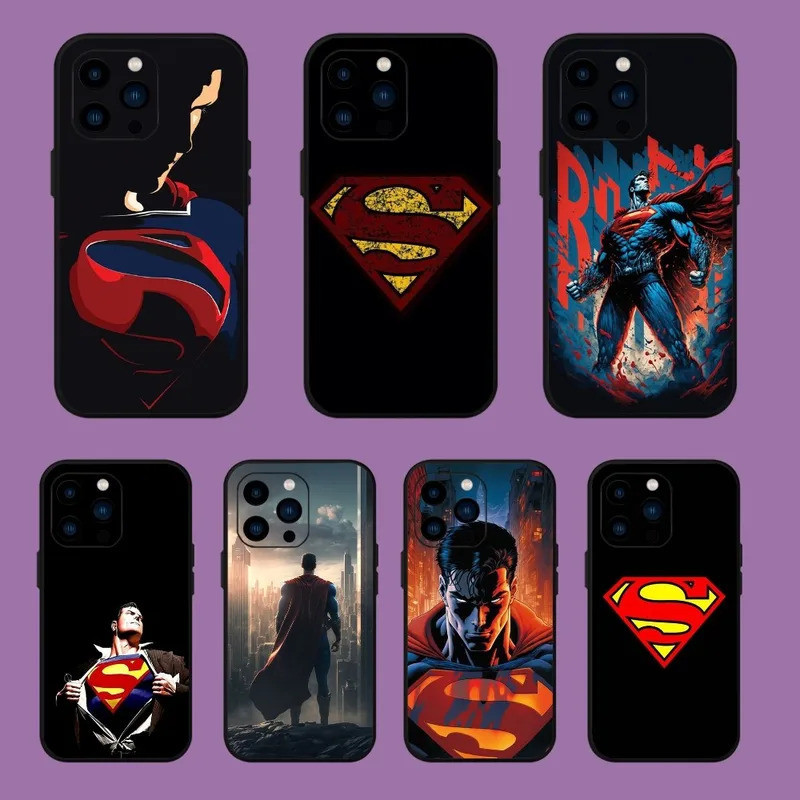 TK-1 D S-Supermans Hero เคสโทรศัพท์สําหรับ iPhone 13 14 15 11 12 Mini Pro Max เปลือกโปร่งใส kt0