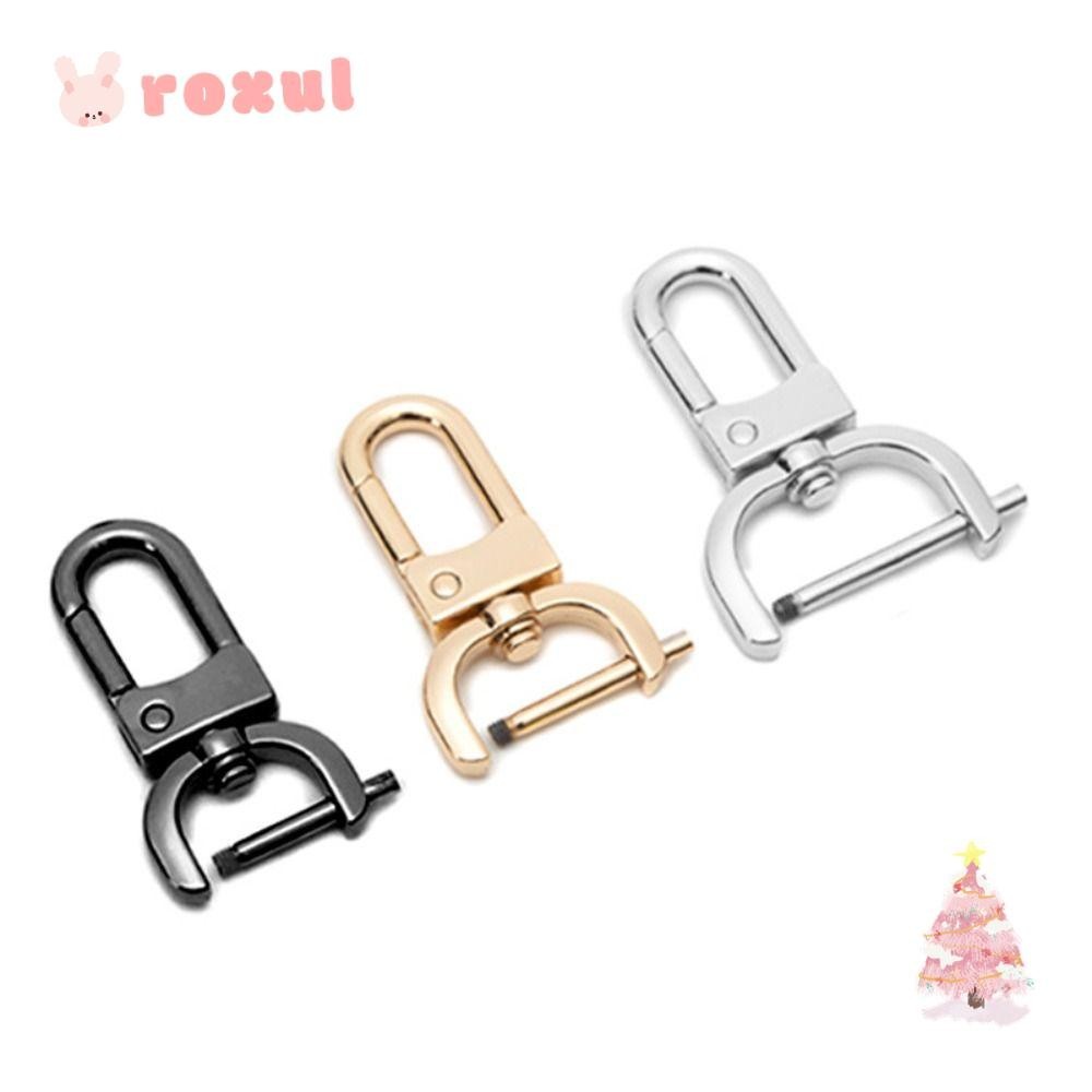 Roxul หัวเข็มขัดกระเป๋า, 16/20/25 มม. DIY ตะขอโลหะแบบถอดได้, หัวเข็มขัดคลิปทริกเกอร์หัตถกรรม