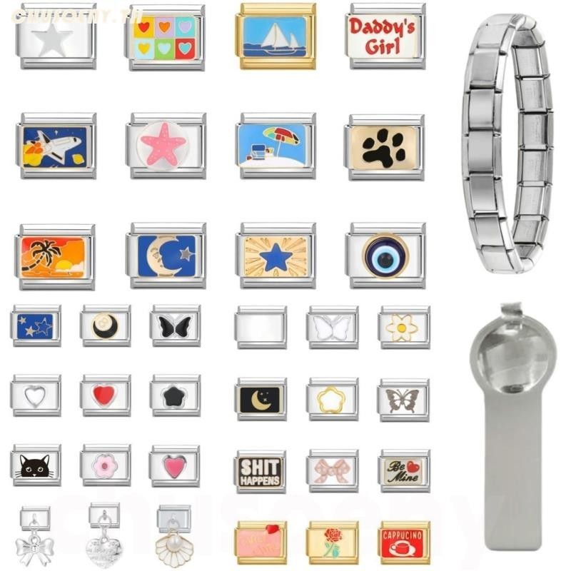 อิตาเลี่ยน Charm Links สําหรับสร้อยข้อมือ DIY สร้อยข้อมือ Originality แฟชั่นใหม่และที่ไม่ซ้ํากันสัตว์แฟชั่นบุคลิกภาพคู่มือโมดูลอะไหล่เครื่องประดับอุปกรณ์เสริม
