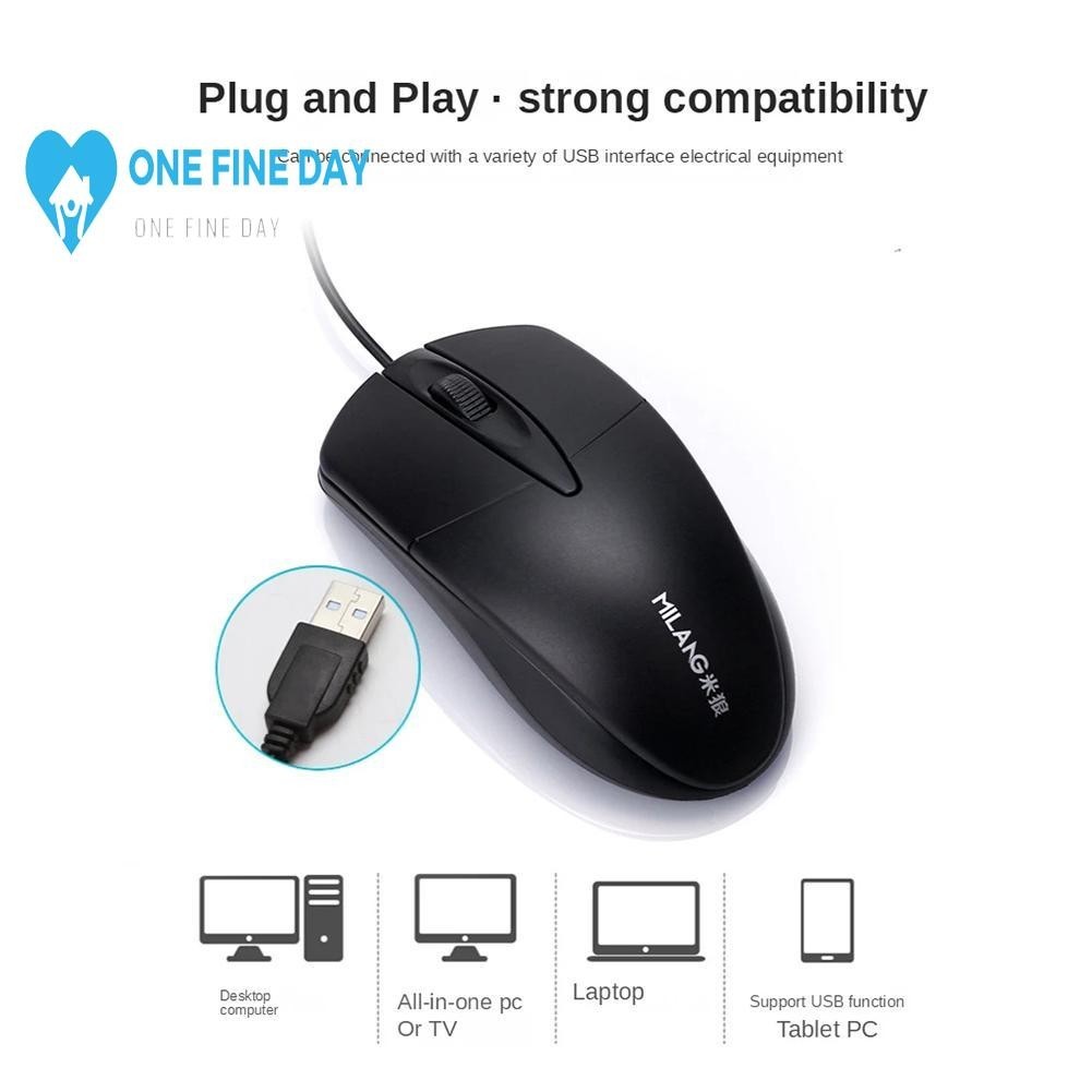 เมาส์ Usb แบบมีสาย 1600 Cpi ออกแบบตามหลักสรีรศาสตร์พร้อมเมาส์ออปติคอลความละเอียดสูงฟรี Mousemat F9