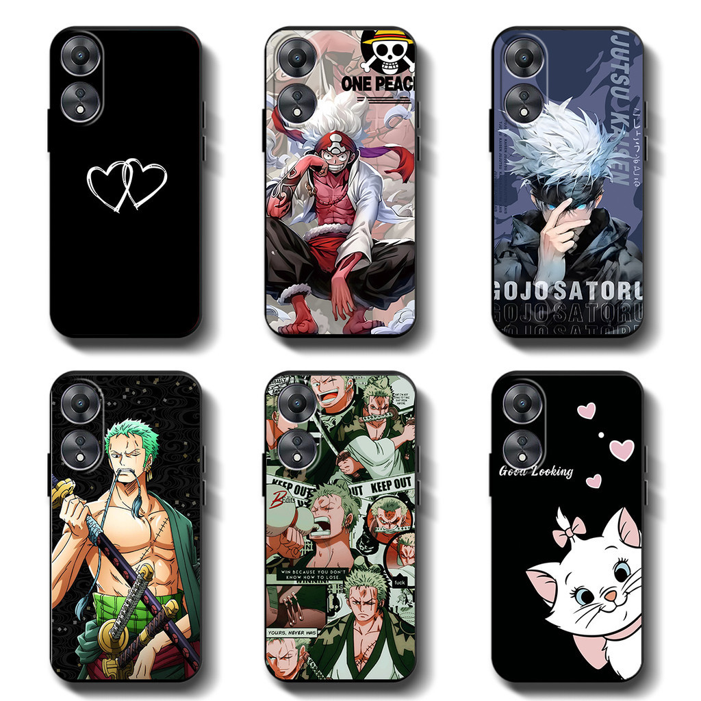 Softcase OPPO A38 4G A18 A98 5g Anticrack Casing คุณภาพสูง TPU cover Full Protection Silicon Black Rubber Case