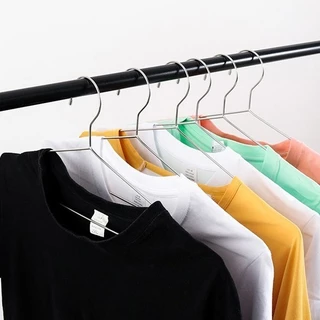 【แพ็ค10ชิ้นชิ้น】 เด็ก และผู้ใหญ่ค่ะไม้แขวนเสื้อสแตนเลสไม้แขวนเสื้อไม่โค้งงอ และบรรจุอย่างแน่นหนา