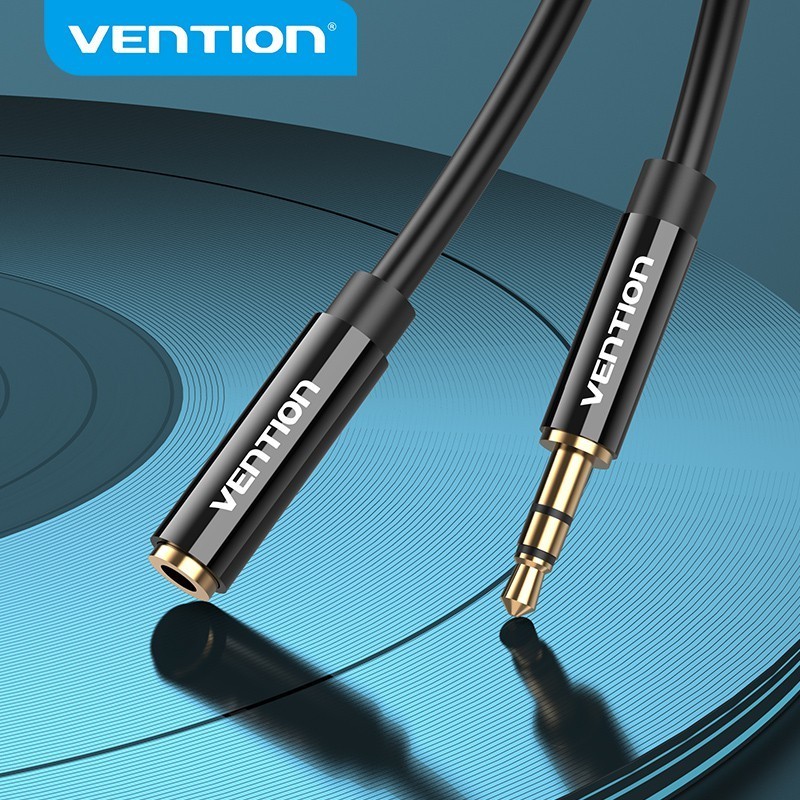 Vention 3.5 มม. สายสัญญาณเสียง ตัวผู้ เป็น ตัวเมีย สายสเตอริโอ สายต่อ Aux สําหรับโทรศัพท์