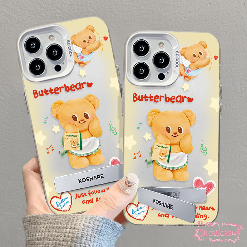 หมีเนยน่ารักแสนหวาน เคสVIVO Y36 Y20 Y16 Y21s Y17s Y11 Y12 Y21 Y17 Y15s Y02 Y27 Y27s Y91 Y31 Y12s Y35 Y22 Y15
