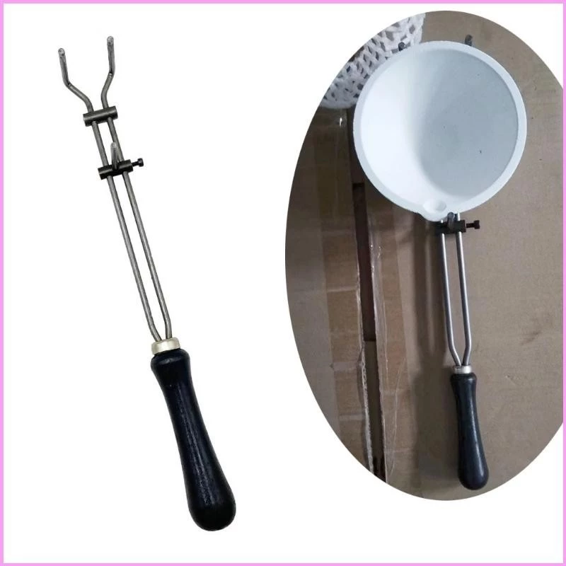 Inf แหนบเบ้าหลอม Crucible Clamp Platinums Bowl Clamp คีมสําหรับหลอมโลหะ