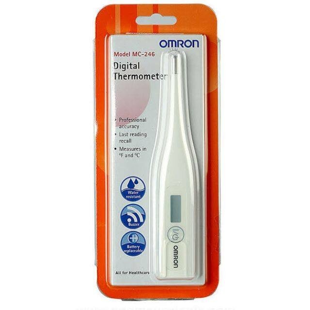 วัดความร้อน Omron Digital Thermometer รุ่น MC-246 ออมรอน เทอร์โมมิเตอร์ ปรอทวัดไข้ดิจิตอล ปรอทวัดไข้