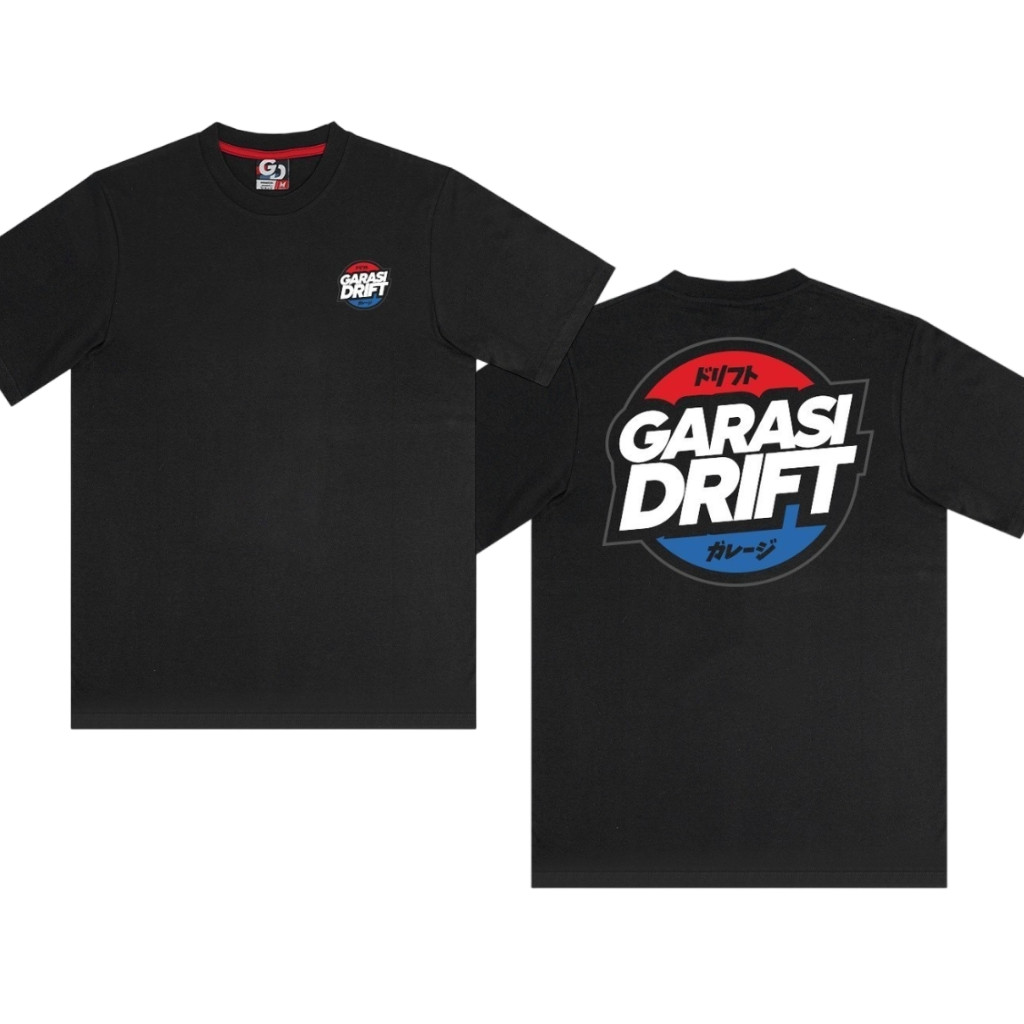 Garage Drift Basic เสื้อยืด Dorifuto สีดํา