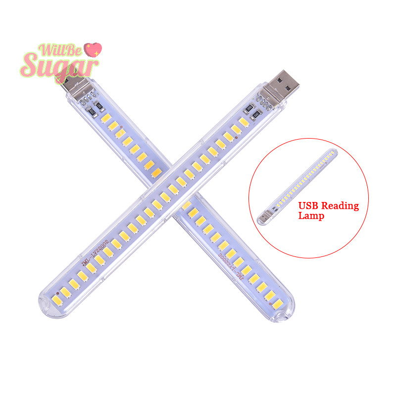 [WillBesugarT] 5v 12W USB LED Night Light 24 LEDs USB Reading Table Lamp Book Lights [ใหม่]