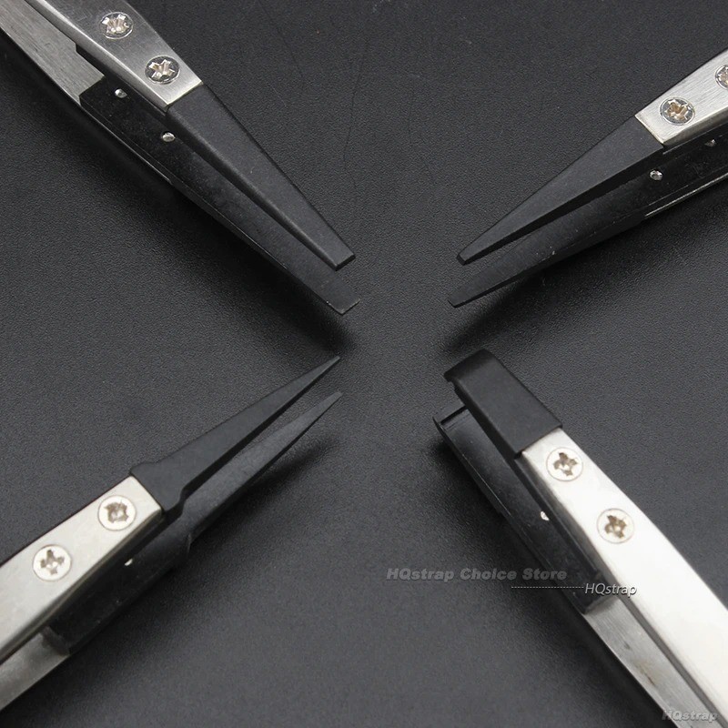 แหนบสแตนเลส แหนบพลาสติกป้องกันไฟฟ้าสถิตย์ เครื่องมือซ่อมนาฬิกา ESD-249/250/259/259A/2A/7A อุปกรณ์เสริมความแม่นยําสูง