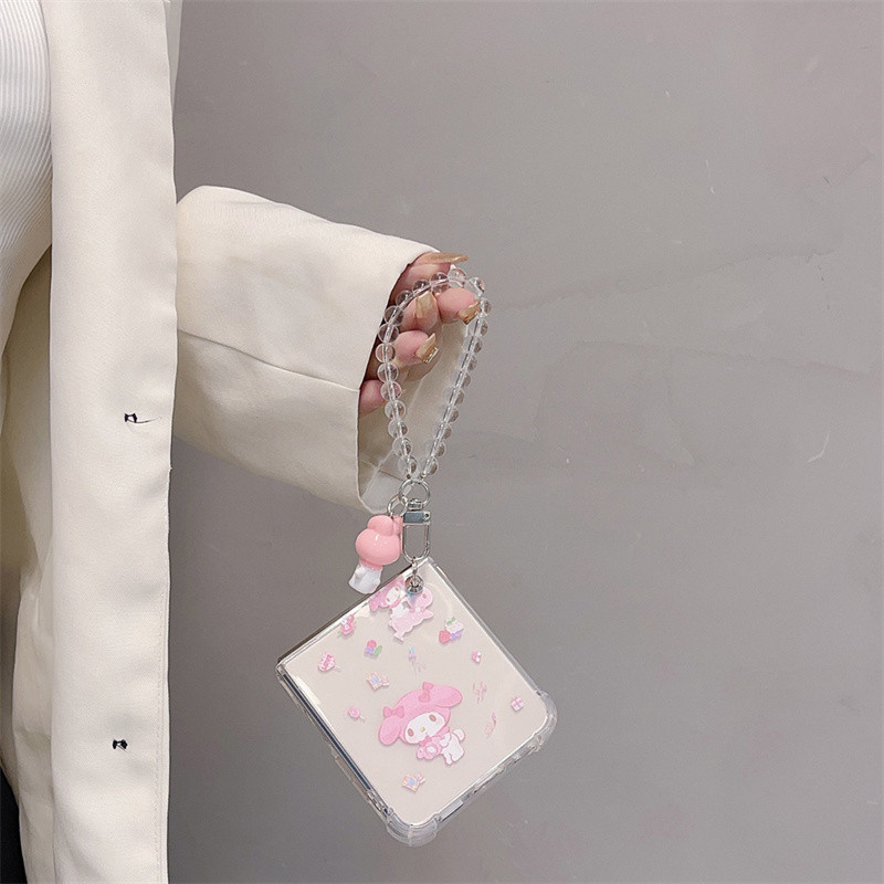 สําหรับ Samsung Galaxy Z Flip 3, Z Flip 4, Z Flip 5, Z Flip 6, เคสโทรศัพท์พับลายการ์ตูนสีสันสดใส, PTU ฝาครอบป้องกันแบบนุ่มโปร่งใส - รูปที่ 5