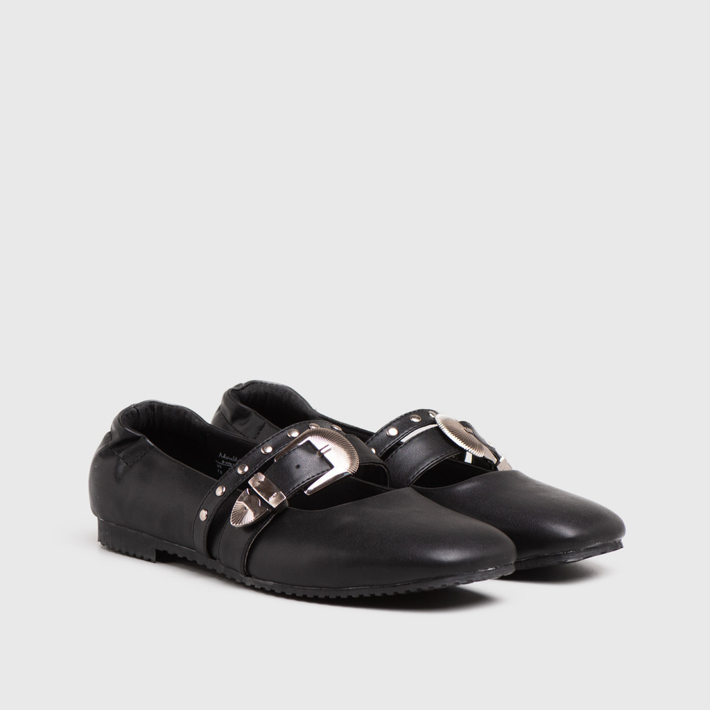 Lovelyprojects - Ateli Flatshoes สีดํา - รองเท้าส้นแบน Tabi