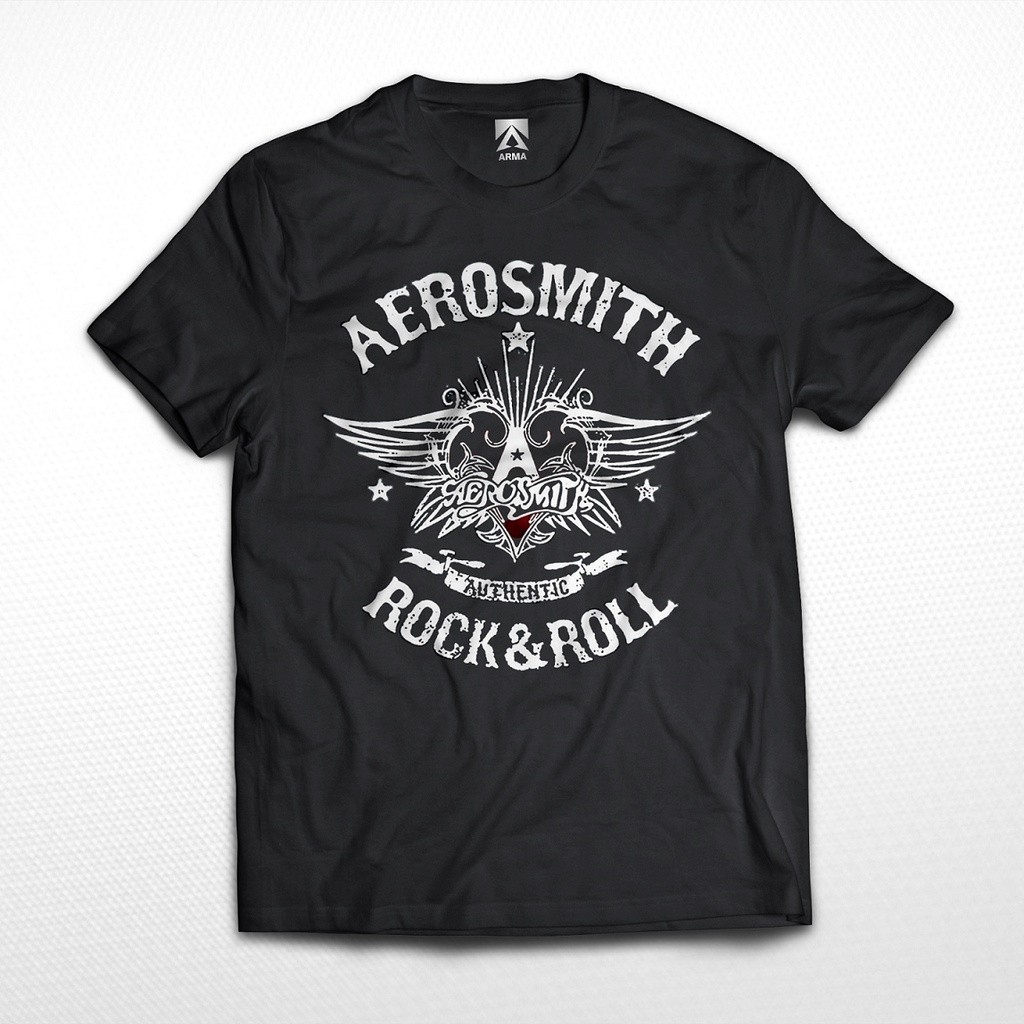 เสื้อยืด BAND AEROSMITH Rock & Roll tshirt Music Rock โลหะ Unisex Distro Unisex Baju T เสื้อผู้ชาย 100% COTTON