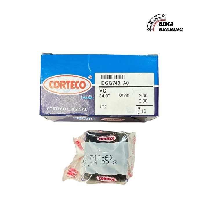 ซีลน้ํามัน Vc 34X39X3 34.00 39.00 3.00 10 ชิ้น นก Corteco JAPAN Sil Beat Vario Scoopy Mio Ori