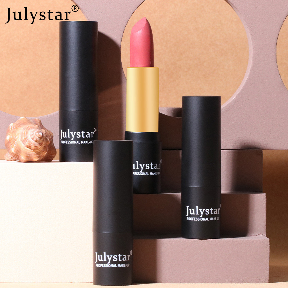 Julystar Cross-border Makeup ฤดูใบไม้ร่วงความรู้สึกแต่งหน้า Retro ลิปสติกกํามะหยี่ใหม่ Matte Non-fading Non-stick Cup ลิปสติกการค้าต่างประเทศ