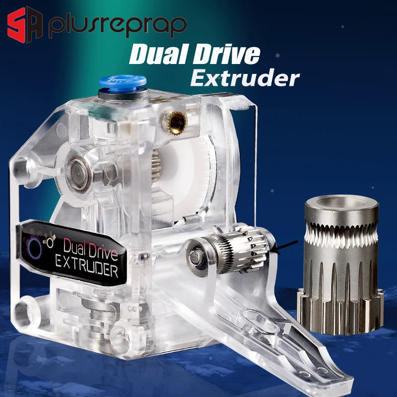 DDE Cloned Btech Dual Drive Extruder for 3D Printer Bowden Direct MK8 V6 Ender-3 CR10 For 1.75mm TPU