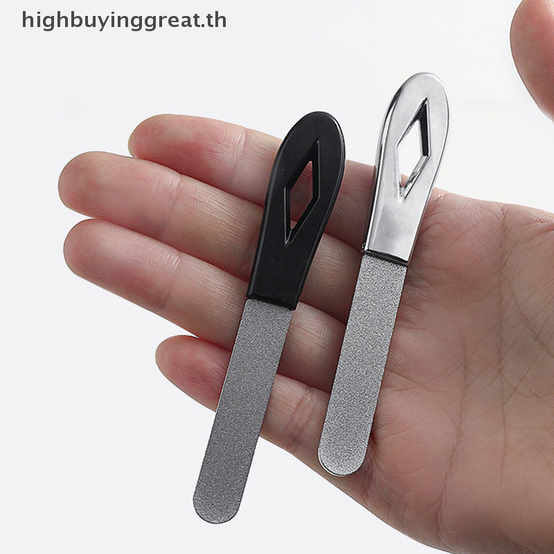 Hgth ตะไบเล็บสองด้านสแตนเลสเล็บ Pedicure Grooming สําหรับ Professional Finger Toe Nail Care เครื่องมืออุปกรณ์เสริม HOT
