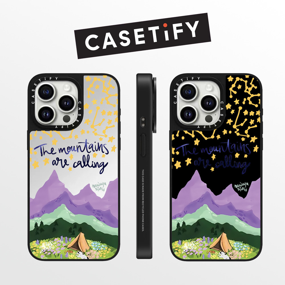 Drop proof CASETIFY เคสโทรศัพท์สําหรับ iPhone 15 plus 15Pro 15promax 14pro 14promax 13 13promax พิมพ์ด้านข้างเคสแข็ง starry sky 12 12promax กรณี iPhone 11 กรณีคุณภาพสูง