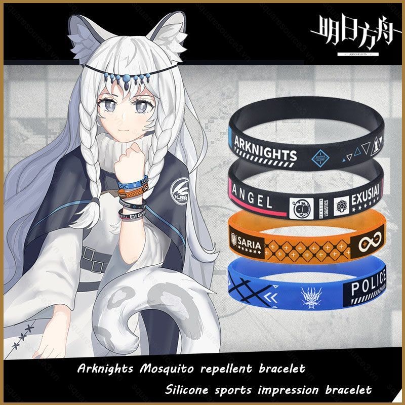 Sq3 Arknights เกม Periphery สร้อยข้อมือกันยุงการเคลื่อนไหว 2 มิติอะนิเมะสร้อยข้อมือผู้ชายและผู้หญิง 