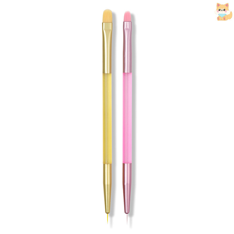 [VI] แปรงเล็บ DIY Gradient Nail Art Paing ปากกาอะคริลิคโปร่งใส Sweeping แปรงวาดเล็บเล็บเครื่องมืออุปกรณ์เสริม TH - รูปที่ 2