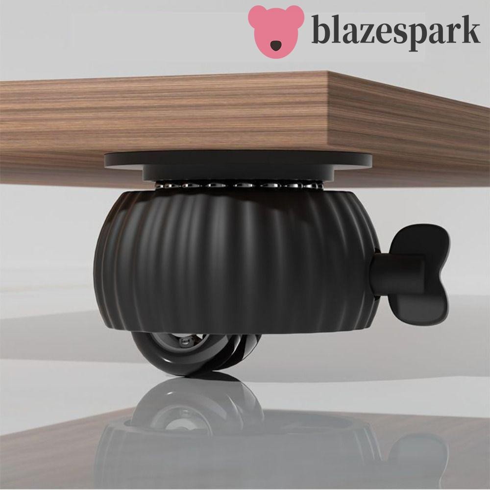 Blazespark 4 ชิ้นล้อหมุน,ลูกกลิ้งยางนุ่มล้อสากล,ปิดเสียง Heavy Duty 360° ไม่มีเจาะเฟอร์นิเจอร์ล้อเลื่อนในครัวเรือน