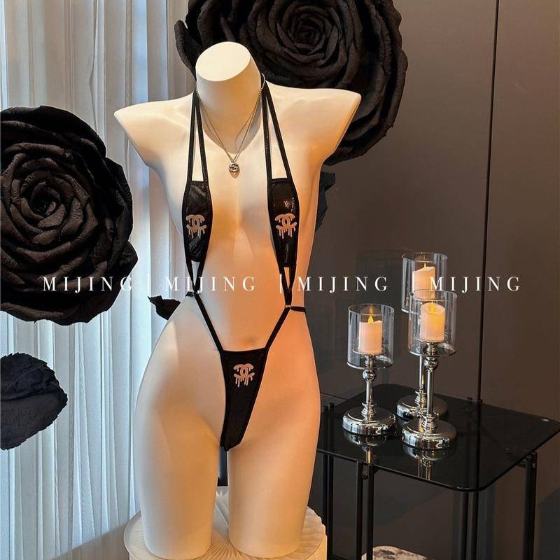 เซ็กซี่ชุดชั้นในชุดชั้นในเซ็กซี่บิกินี่หลงใหล Seduction กลวงออกฟรี Jumpsuit สามจุดเจ้าชู้ชุด SM เครื่องแบบ