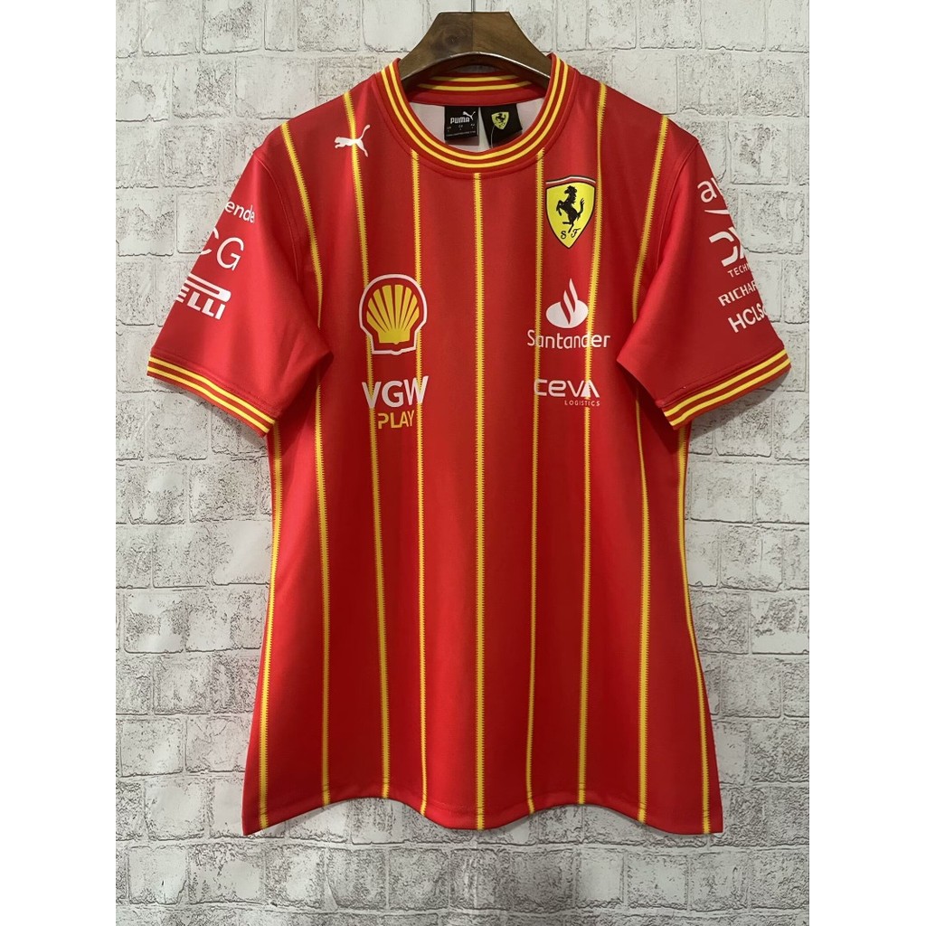 ฟุตบอล; 2024 Ferrari 16, 55 เสื้อ S-XXXL เสื้อเชิ้ตผู้ชาย เสื้อแห้งเร็ว AAA