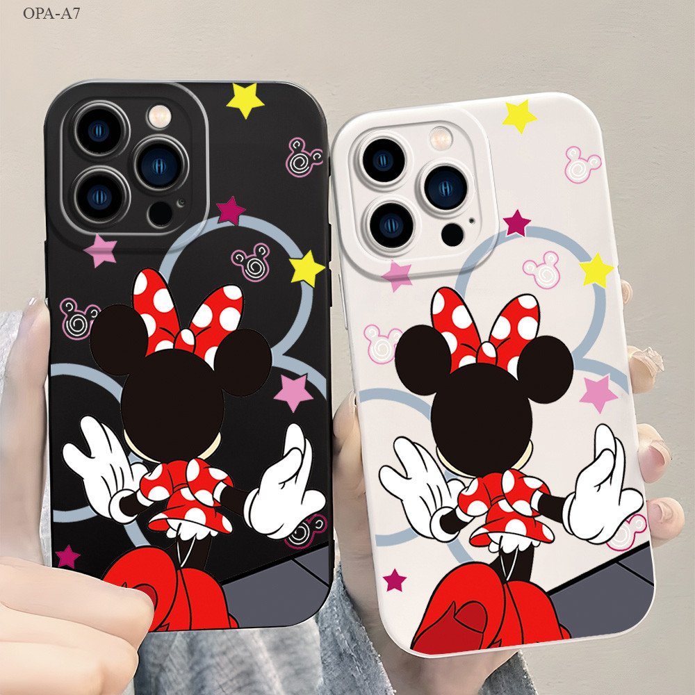 OPPO A7 A5S A12 A9 A31 A3S A53 A15 A15S A16 A93 A76 A36 A96 A57 A77S Reno 8Z 7Z 5G 2020 2022 เคสออปโป้ Cartoon Mouse เคส