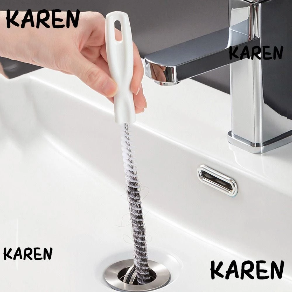 Karen แปรงขุดลอกท่อ น้ํายาทําความสะอาดท่อระบายน้ําในห้องน้ํา ปลั๊กอุดตัน ท่อระบายน้ําทิ้งผม